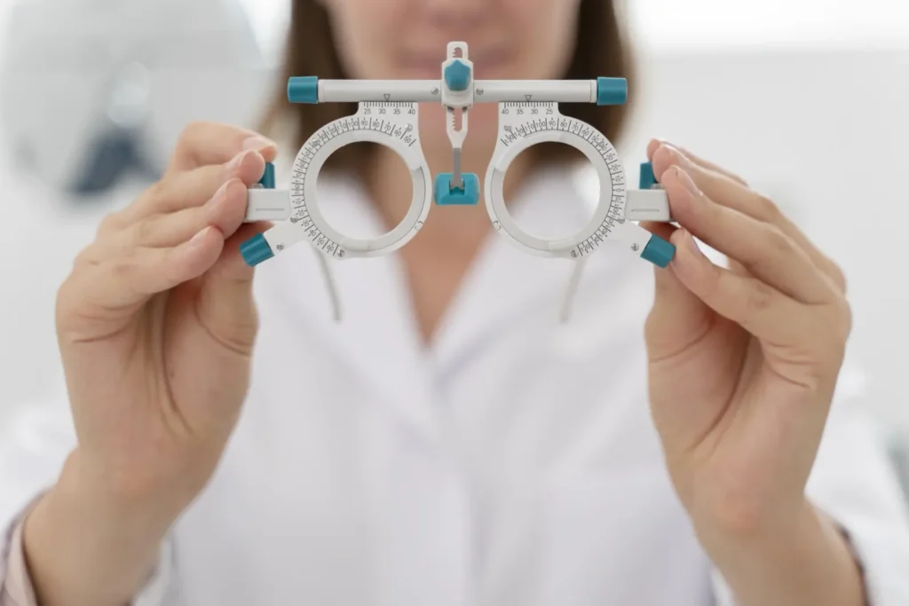 Sudden blurred vision in one eye: causes and solutions 5 doctor at work in her ophthalmology clinic