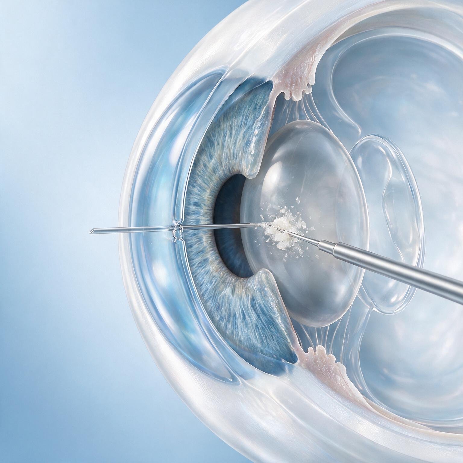 Visualisation de la phacoémulsification moderne pour la chirurgie de la cataracte